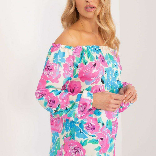 Parisian Blossom Chic Top Elegant European Versatile Blouse