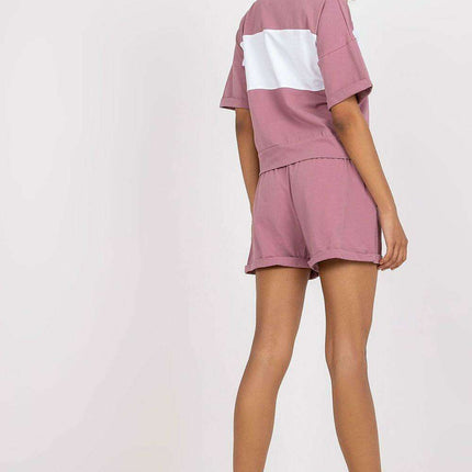 Parisian Chic Blouse And High Waisted Shorts Set Outfit - Très Elite