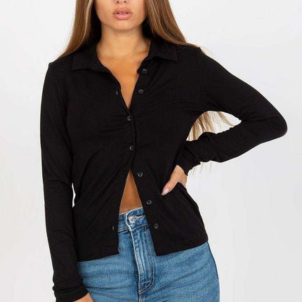 Parisian Chic Cotton Button Up Shirt For Women Elegant Top