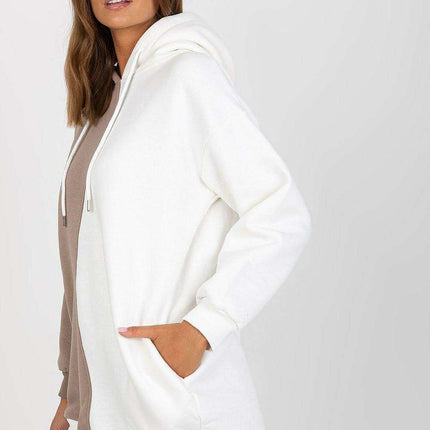 Parisian Chic Hooded Sweatshirt Two Tone Cozy Style - Très Elite