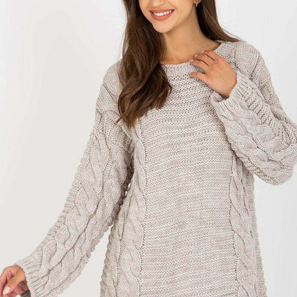 Parisian Chic Oversized Knit Sweater Cozy Warm Pullover - Très Elite