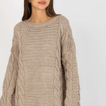 Parisian Chic Oversized Knit Sweater Cozy Warm Pullover - Très Elite