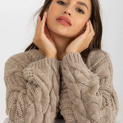 Parisian Chic Oversized Knit Sweater Cozy Warm Pullover - Très Elite