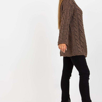 Parisian Chic Oversized Knit Sweater Cozy Warm Pullover - Très Elite