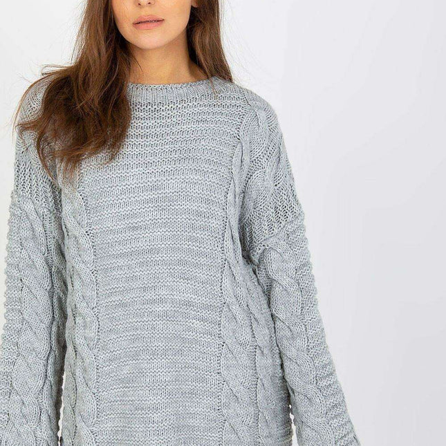 Parisian Chic Oversized Knit Sweater Cozy Warm Pullover