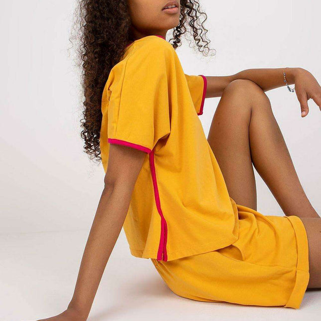 Parisian Cotton Blouse Tailored High Waisted Shorts Set