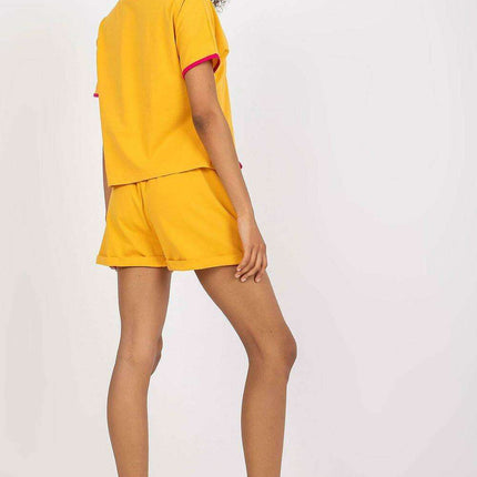 Parisian Cotton Blouse Tailored High Waisted Shorts Set - Très Elite