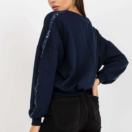 Parisian Glam Sparkle Sweatshirt For Chic Comfort Everyday - Très Elite