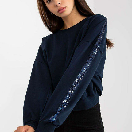Parisian Glam Sparkle Sweatshirt For Chic Comfort Everyday - Très Elite