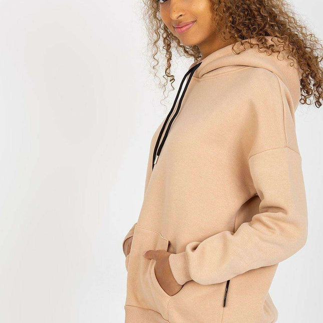 Parisian Hooded Sweatshirt With Kangaroo Pocket For Women