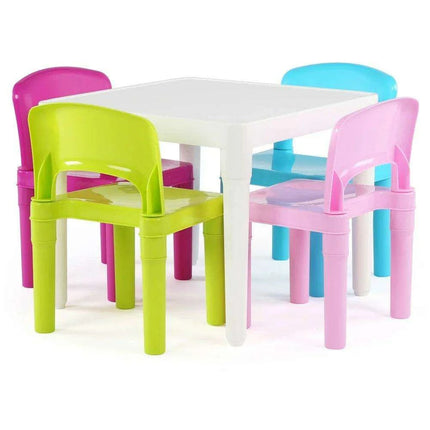Pastel Kids' Activity Table and Chairs Set - Encourage Imagination - Très Elite