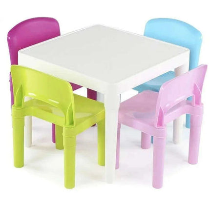 Pastel Kids' Activity Table and Chairs Set - Encourage Imagination - Très Elite