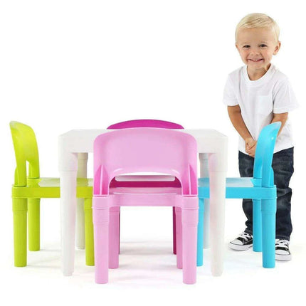 Pastel Kids' Activity Table and Chairs Set - Encourage Imagination - Très Elite