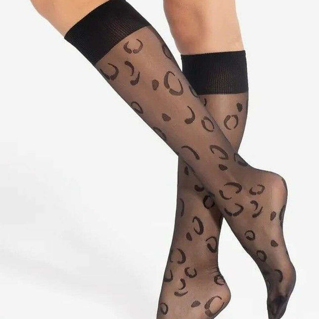 Patterned Knee High Socks 20 DEN Semi-Matte – Elegant Comfort Fit - Très Elite