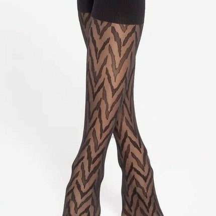 Patterned Knee High Socks 20 DEN Semi-Matte – Elegant Comfort Fit - Très Elite
