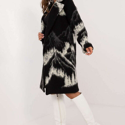 Patterned Print Womens Coat 200511 Casual Polyester Linen - Très Elite