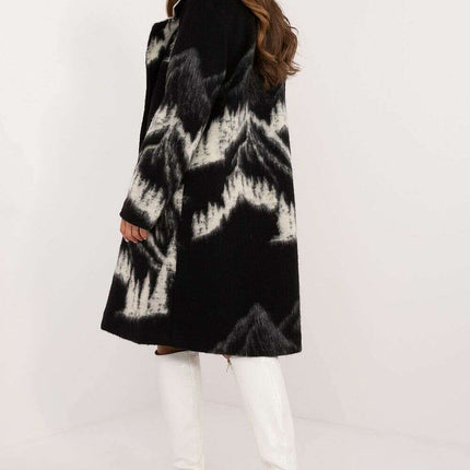 Patterned Print Womens Coat 200511 Casual Polyester Linen - Très Elite