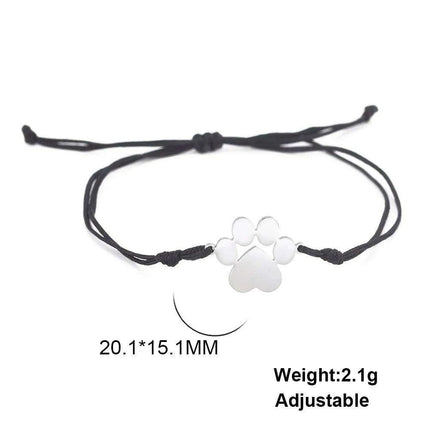 Paw Print Love Bracelet - Handcrafted Red Thread Jewelry for Pet Enthusiasts and Couples - Très Elite