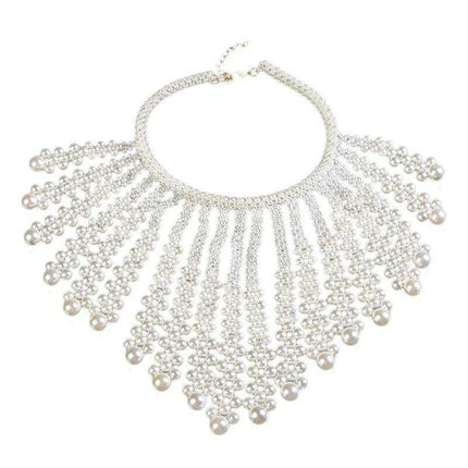 Pearl Elegance Choker and Body Chain Set - Très Elite
