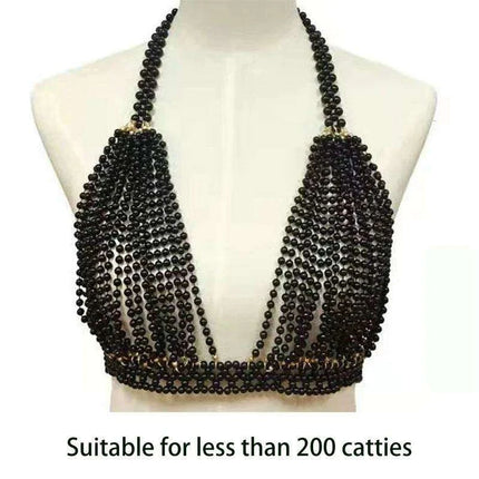 Pearl Elegance Choker and Body Chain Set - Très Elite