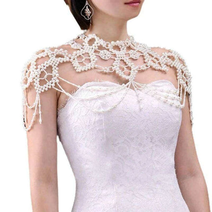 Pearl Elegance Choker and Body Chain Set - Très Elite