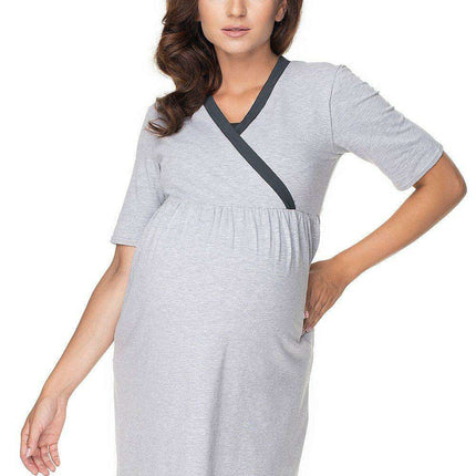 PeeKaBoo Elegant Maternity Nightwear Collection with Matching Robe - Très Elite