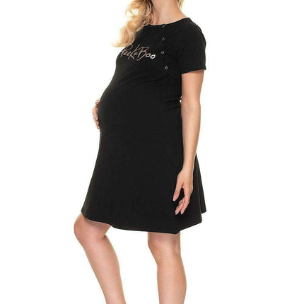 PeeKaBoo Nursing-Friendly Cotton Maternity Nightgown - Très Elite