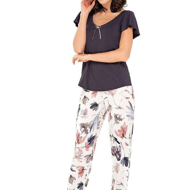Peony Blossom Viscose Pajama Set