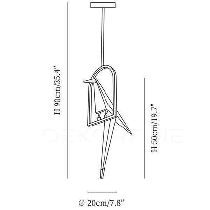 Nature-Inspired Nordic Bird Ceiling Lamp with Elegant Design