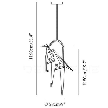 Nature-Inspired Nordic Bird Ceiling Lamp with Elegant Design