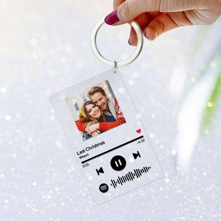 Personalize Acrylic Keychain Desktop Customize album cover Music Plaque Photo Keychain - Très Elite