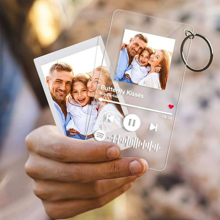 Personalize Acrylic Keychain Desktop Customize album cover Music Plaque Photo Keychain - Très Elite