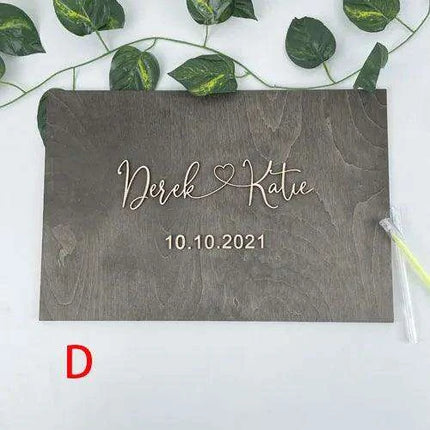 Personalized 3D Heart-Shaped Wedding Guest Book - Cherished Love Story Keepsake - Très Elite
