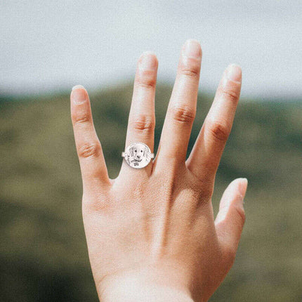 Personalized 925 Silver Pet Love Rings for All - Très Elite