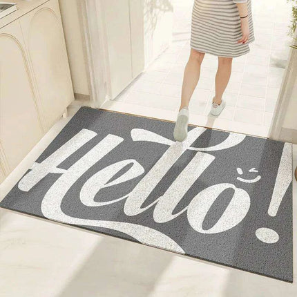 Personalized Cartoon PVC Welcome Mat with Enhanced Grip and Adjustable Sizing Options - Très Elite