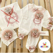 JUMPSUIT + HAT + GLOVES+HAIR BAND / turkey / 3-6 M