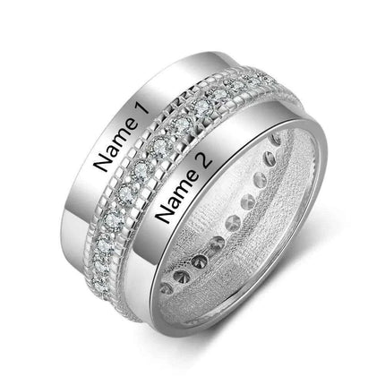 Personalized Engraved Love Rings for Women - Très Elite