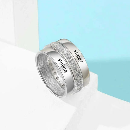 Personalized Engraved Love Rings for Women - Très Elite