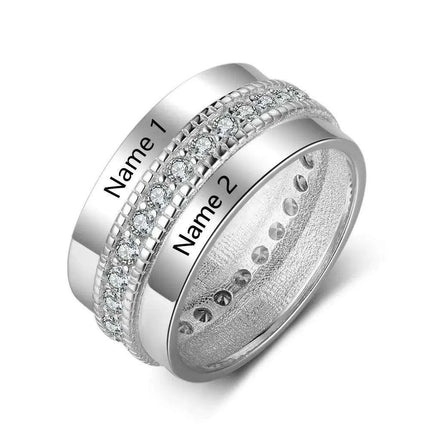 Personalized Engraved Love Rings for Women - Très Elite