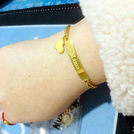 Personalized Engraved Women's Name Bracelet - Très Elite