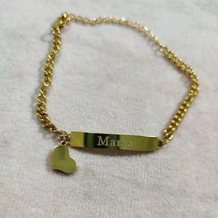 Personalized Engraved Women's Name Bracelet - Très Elite