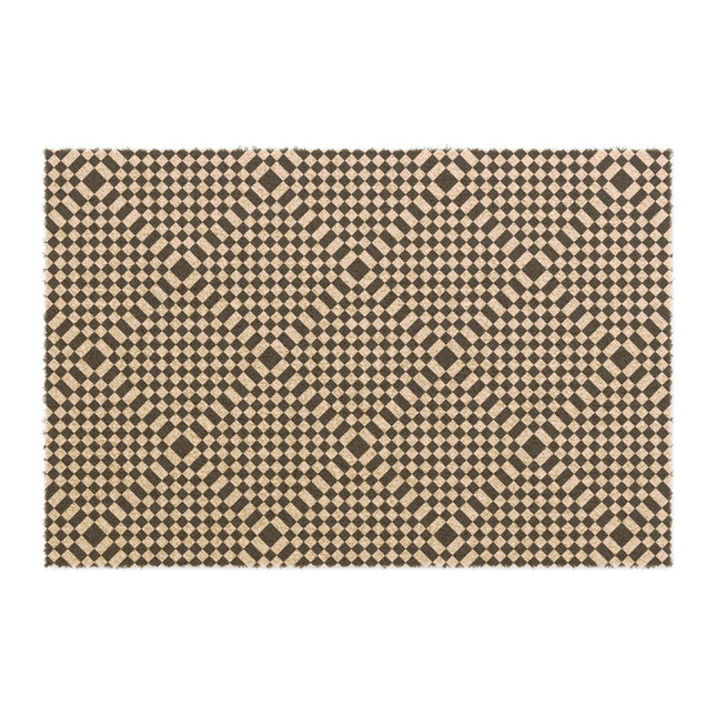 Personalized Geometric Welcome Mat: Enhance Your Home's Entrance with Elegance