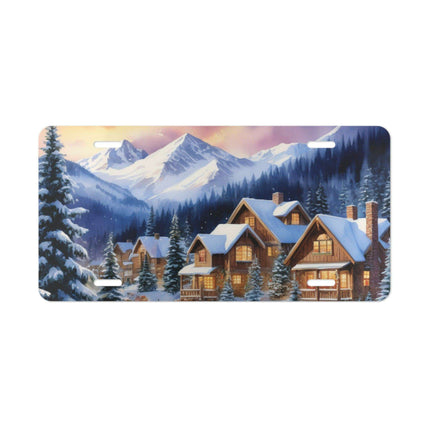 Personalized Holiday Aluminum License Plate - Custom Car Tag