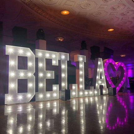 Personalized Illuminated Marquee Alphabet and Numeric Sign Set - Très Elite
