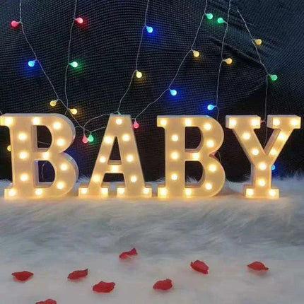 Personalized Illuminated Marquee Alphabet and Numeric Sign Set - Très Elite