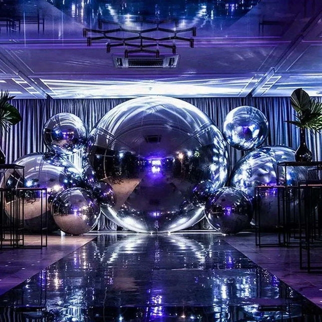 Personalized Inflatable Mirror Ball Decoration Kit for Unforgettable Events