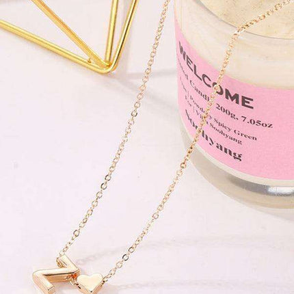 Personalized Love Initials Necklace - Stylish Heart Pendant - Très Elite