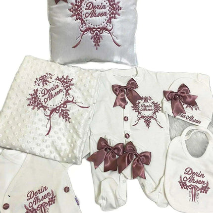 Personalized Luxury Cotton Baby Outfit Collection with Custom Embroidery - Très Elite