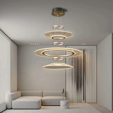Personalized Luxury LED Pendant Chandelier with Adjustable Lighting Options- Très Elite- Très Elite