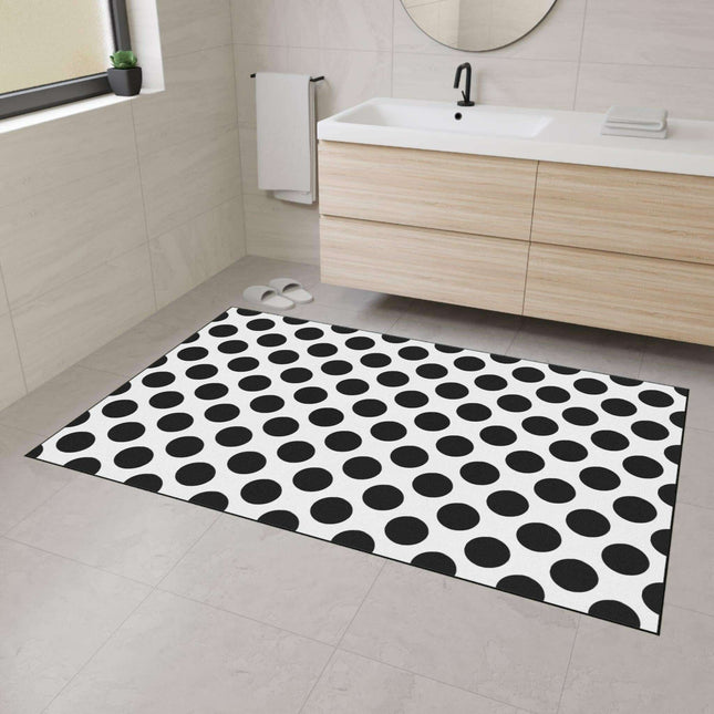 Personalized Polka Dot Area Rug: A Stylish Home Accessory